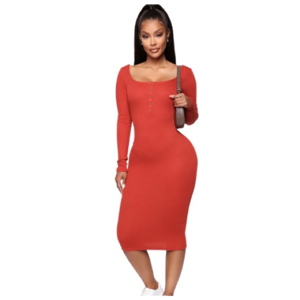 NWT Fashion Nova Body Con Sweater Dress